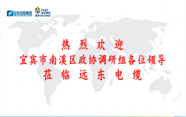 南溪區(qū)政協(xié)黨組書記、主席余水情率隊蒞臨遠(yuǎn)東電纜宜賓參觀調(diào)研